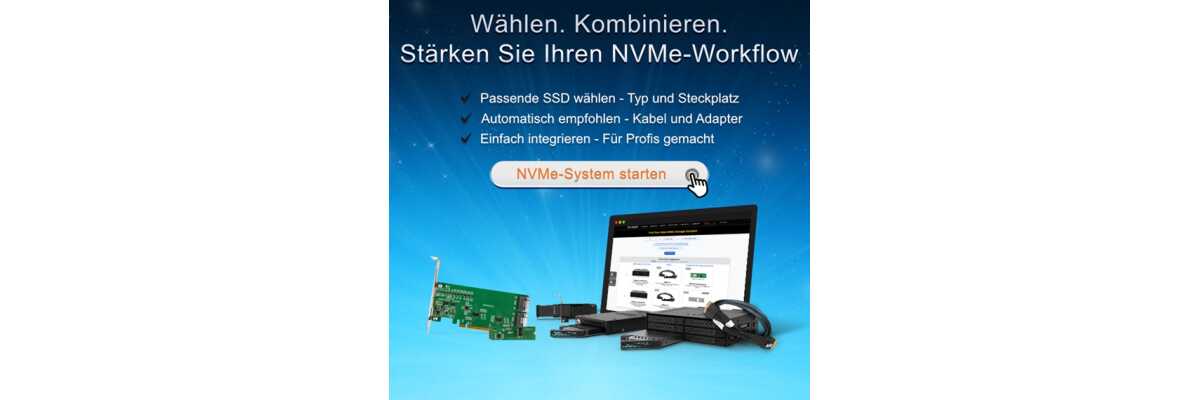 NVMe Speicherauswahlhilfe - 