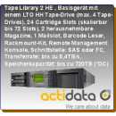 actiLib - Library 2U - mit 2x LTO-7 HH  SAS - (24 Slots bis zu 360TB - (*DC))