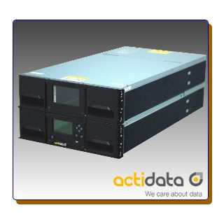 actiLib - Kodiak 3407- BTL - 3U Basismodull - 1x LTO-8 HH FC (40 Slots bis zu 1,2PB (*DC))