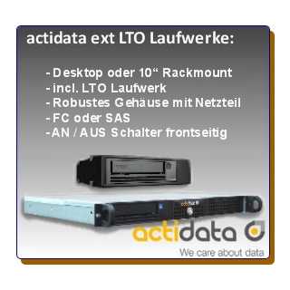 actiTape - Rackmount-Kit für actiTape 1U Professional