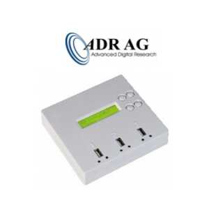 ADR - USB Producer 2 Targets portable - Standalone USB-Duplicator mit 1 masterslot und 2 targets, internal controller und display   +  +  +  unterstützt USB1.0/2.0/3.0   +  +  All ADR - Producers have special functions : LITE version comes mitout check fu