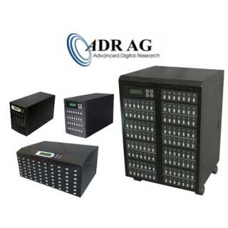 ADR - USB Producer mit 6 Targets - Standalone USB-Duplicator mit 1 masterslot und 6 targets, internal controller und display   +  +  +  unterstützt USB1.0/2.0/3.0   +  +  All ADR - Producers have special functions : Flash quality check, real capacity chec