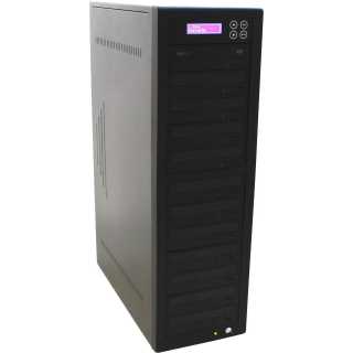 ADR - NET-Tower 1 to 9 DVD-R - 1 to 9 manual duplicator with 1 reader and 9 writers - 1TB harddisk, USB and RJ45 Connection