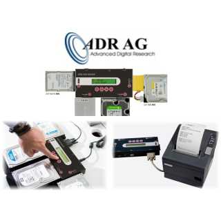 ADR - HD-Eraser T400P - Eraser mit 4 asynchronous ports und thermal printer for Log Report  +  +  +  unterstützt