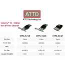 ATTO - Celerity FC Fibre Dual Channel 32Gb Gen 6 FC to x8 PCIe 3.0 Host Bus Adapter, Low Profile, LC SFP+ included