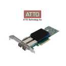 ATTO - Celerity FC Fibre Dual Channel 16Gb Gen 6 FC to x8 PCIe 3.0 Host Bus Adapter, Low Profile, LC SFP+ included