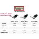 ATTO - Celerity FC Fibre Single Channel 16Gb Gen 6 FC to x8 PCIe 3.0 Host Bus Adapter, Low Profile, LC SFP+ included
