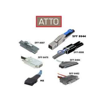 ATTO - Cable, Breakout, SAS, External, SFF8644 to SFF8088, 1 m