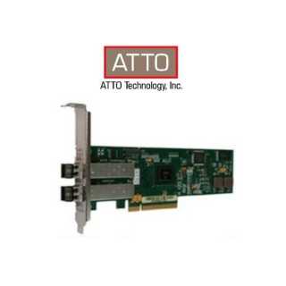 ATTO - 32Gb FC 2Ch. PCIe x8 Gen4.0 Optical SFP+ LC Low Profile HBA Gen7