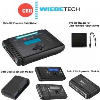 Wiebetech - Ditto DX Forensic FieldStation - Image, clone or browse SATA, IDE, USB3, ethernet devices - write to LAN, dual SATA or USB3 targets - EU plug