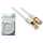 HQ Patchkabel - Cat.6A - PiMF/S-FTP - 2m RJ45 St./St. - 50µ vergoldete Pins - 500MHz - weiß - DINIC