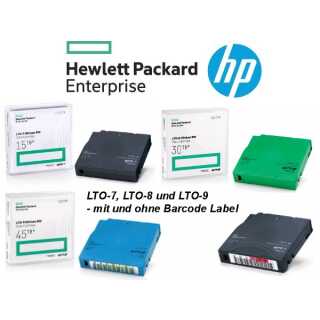 HP - Q2078AH - LTO8 12/30TB - Ultrium 8  - RW Data Cartridge - LTO Ultrium 8 - 12 TB / 30 TB - Beschriftungsetiketten grün - Library Pack
