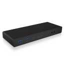 ICY BOX - IB-DK2245AC - USB 3.0 Type-C® DockingStation mit zweifacher Videoausgabe - black