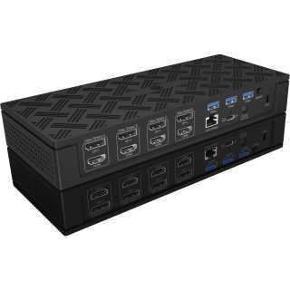 ICY BOX - IB-DK2288AC - DisplayLink® DockingStation mit vierfacher Videoausgabe