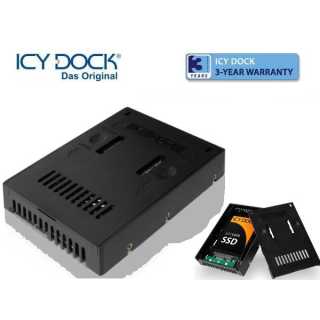 ICY DOCK - MB882SP-1S-2B - SATA - Adapter - 2,5 Zoll > 3,5 Zoll - schwarz - auch für SSD - schraubenlos