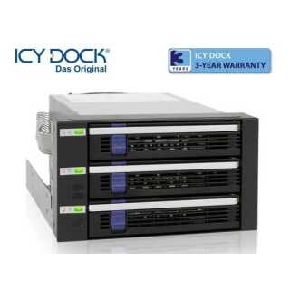 ICY DOCK - MB153SP-B - 3x SATA in 2x 5,25 Zoll  - Aluminium -  schwarz