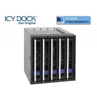 ICY DOCK - MB155SP-B - 5x SATA in 3x 5,25 Zoll  - Aluminium -  schwarz