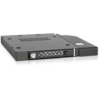 ICY DOCK - ToughArmor - MB411SKO-B - 2.5” SATA/SAS HDD/SSD Wechselrahmen für Slim ODD/FDD Schacht mit Schloss