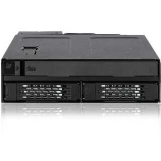 ICY DOCK - ToughArmor - MB602SPO-B - 2 x 2.5" SAS/SATA SSD/HDD & (Ultra) Slim ODD Backplane Cage