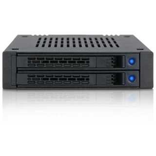 ICY DOCK - ExpressCage MB741SP-B - 1x 2.5" SAS/SATA HDD/SSD Mobile Rack for External 3.5" bay - Comparable to Tray-Less Design