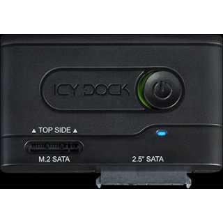 ICY DOCK - EZ Adapter - 1x M.2 SATA or 2.5" SATA SSD to USB 3.2 Gen1 (5Gbps) UASP adapter black