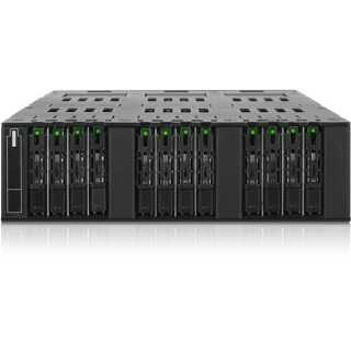 ICY DOCK - ToughArmor - 12x M.2 SATA SSD to 3x MiniSAS HD in 1x 5.25" Bay Mobile Rack black