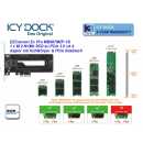 ICY DOCK - MB987M2P-1B - EZConvert Ex Pro - M.2 NVMe SSD to PCIe Adapter Card incl I/O bracket w/ heatsink