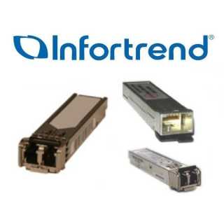 Infortrend - SFP+ module, iSCSI/NAS/FCoE -10GbE LC optical, for selected models.  Special bundle price, to be purchased with Infortrend product only.