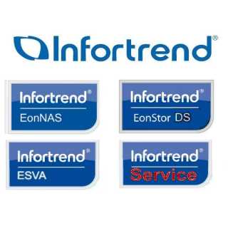 Infortrend - Factory integration of host boards, CBM, HDD/SSD and customize cache memory configuration. The price is for each subsystem unit, for a 04/08/12/16/24/36 -bay subsystem.