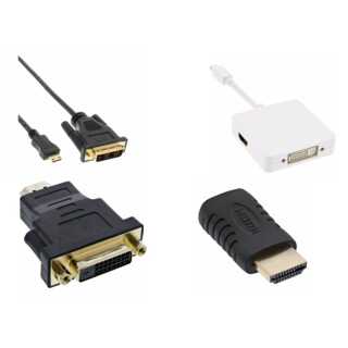 InLine - HDMI-DVI Adapter, HDMI Stecker auf DVI Buchse, 4K2K kompatibel, vergoldete Kontakte
