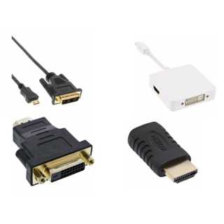 InLine - HDMI Adapter, Stecker / Buchse, gewinkelt unten, vergoldete Kontakte, 4K2K kompatibel