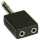 InLine - Audio Adapter, 6,3mm Klinke Stecker Stereo an 2x 3,5mm Klinke Buchse, Stereo