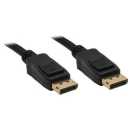 InLine - DisplayPort Kabel, schwarz, vergoldete Kontakte, 1m