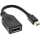 InLine - Kabel Mini DisplayPort Stecker zu DisplayPort Buchse, 4K2K, schwarz, 0,15m