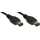 InLine - FireWire Kabel, IEEE1394 6pol Stecker / Stecker, schwarz, 0,5m