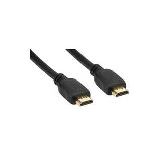 InLine - HDMI Kabel, HDMI-High Speed mit Ethernet, Premium, Stecker / Stecker, schwarz / gold, 3m
