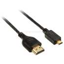 InLine - HDMI Superslim Kabel A an D, HDMI-High Speed mit...