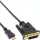 InLine - Mini-HDMI zu DVI Kabel, HDMI Stecker C zu DVI 18+1, verg. Kontakte, schwarz, 2m