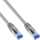 InLine - Patchkabel, S/FTP (PiMf), Cat.6A, 500MHz, halogenfrei, Kupfer, grau, 0,5m