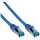 InLine - Patchkabel, S/FTP (PiMf), Cat.6A, 500MHz, halogenfrei, Kupfer, blau, 0,5m