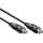 InLine - Patchkabel 180°, S/FTP (PiMf), Cat.6A, 500MHz, halogenfrei, Kupfer, schwarz, 1m