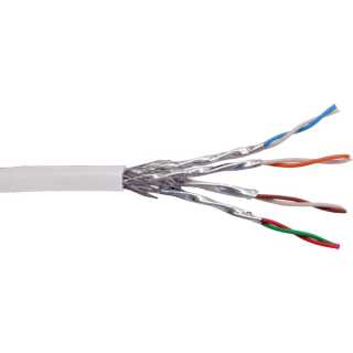 InLine - Patchkabel Cat.6 S/FTP (PiMf), weiß, AWG27, PVC, CU, 100m