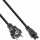 InLine - Netzkabel für Notebook, 3pol Kupplung, schwarz, 2m