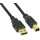 InLine - USB 2.0 Kabel, A an B, schwarz, Kontakte gold, 2m