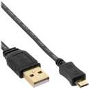 InLine - Micro-USB 2.0 Flachkabel, USB-A Stecker an...