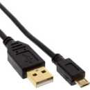 InLine - Micro-USB 2.0 Kabel, USB-A Stecker an Micro-B...