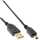InLine - USB 2.0 Mini-Kabel, USB A Stecker an Mini-B Stecker (5pol.), schwarz, vergoldete Kontakte, 2m