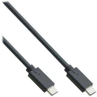 InLine - USB 3.2 Gen.2 Kabel, USB Typ-C Stecker/Stecker, schwarz, 1m