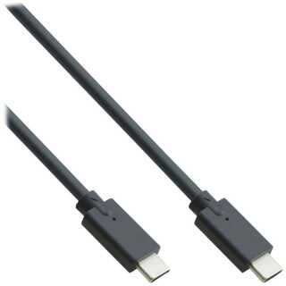 InLine - USB 3.2 Gen.2 Kabel, USB Typ-C Stecker/Stecker, schwarz, 2m
