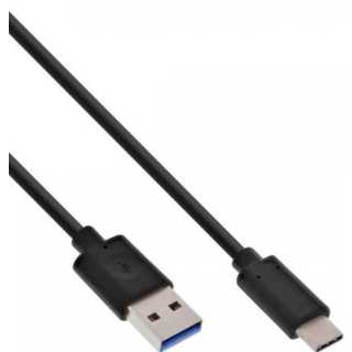 InLine - USB 3.2 Kabel, USB Typ-C Stecker an A Stecker, schwarz, 2m
